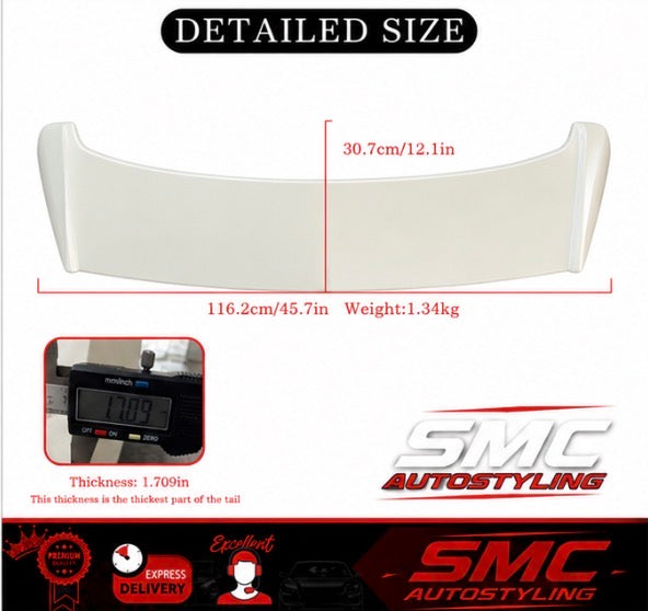 VW Golf MK6 TSI TDI GTI GTD Gloss Black Rear Roof Spoiler Boot Lip 08-13