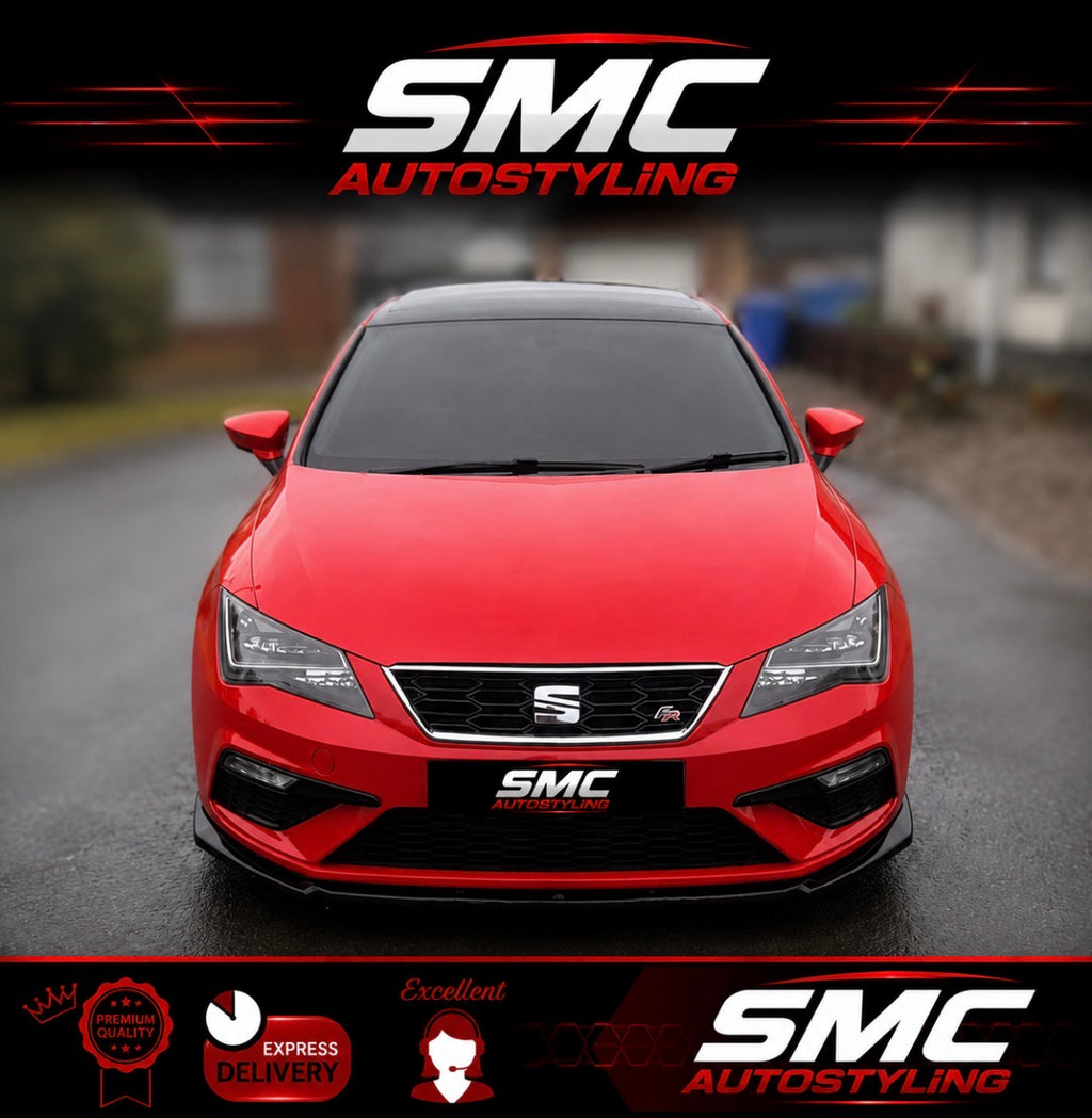 SEAT Leon Mk3 Gloss Black Front Lip Splitter 2012-2019