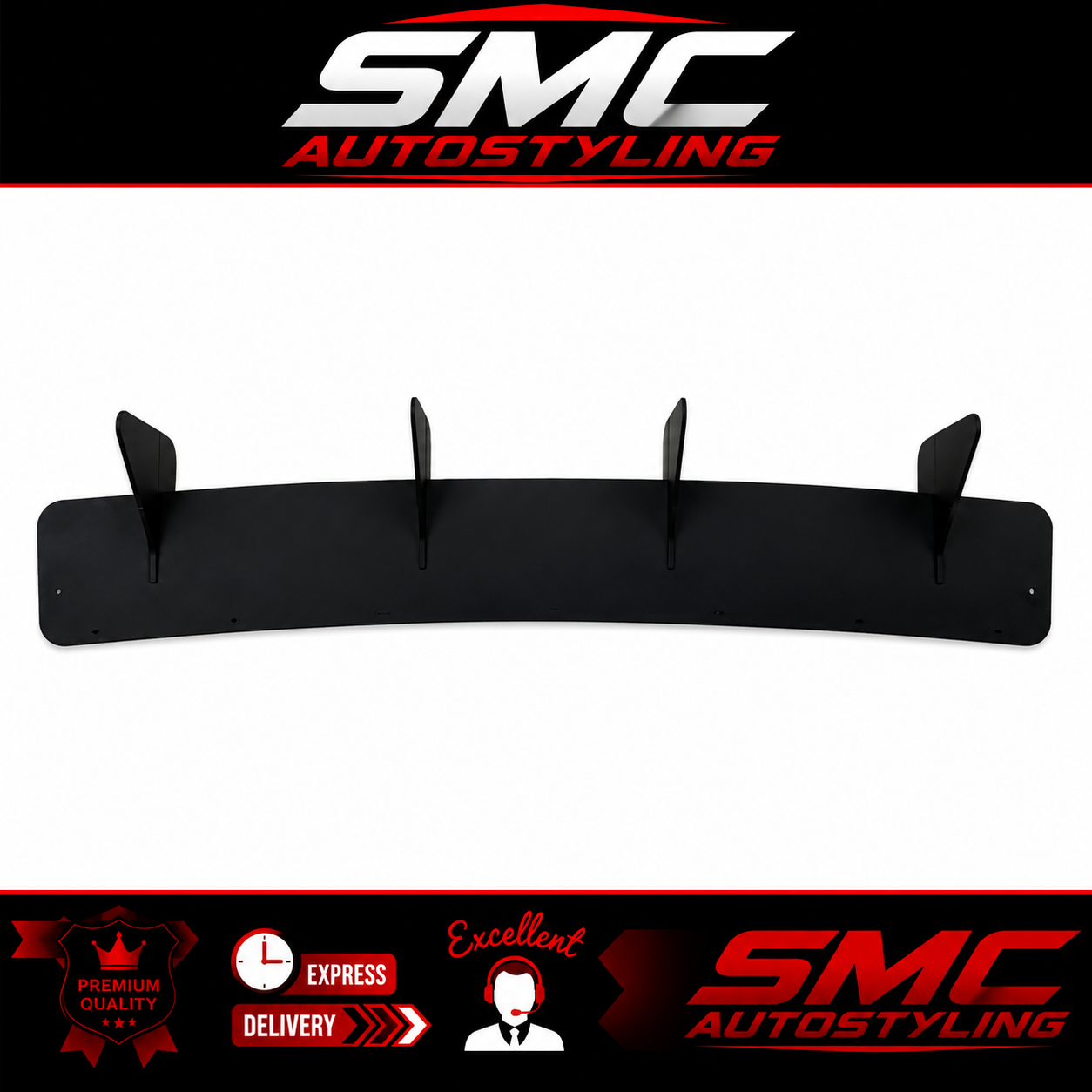 VW Golf Mk7 Gloss Black Rear Diffuser 2013-2016