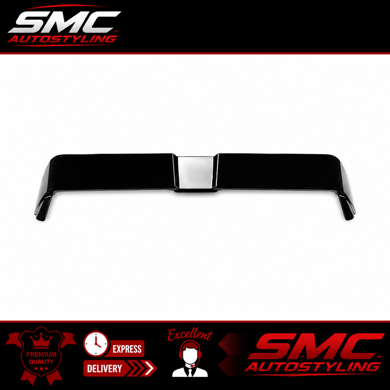 VW Golf Mk7 Gloss Black Rear Roof Spoiler 2013-2016