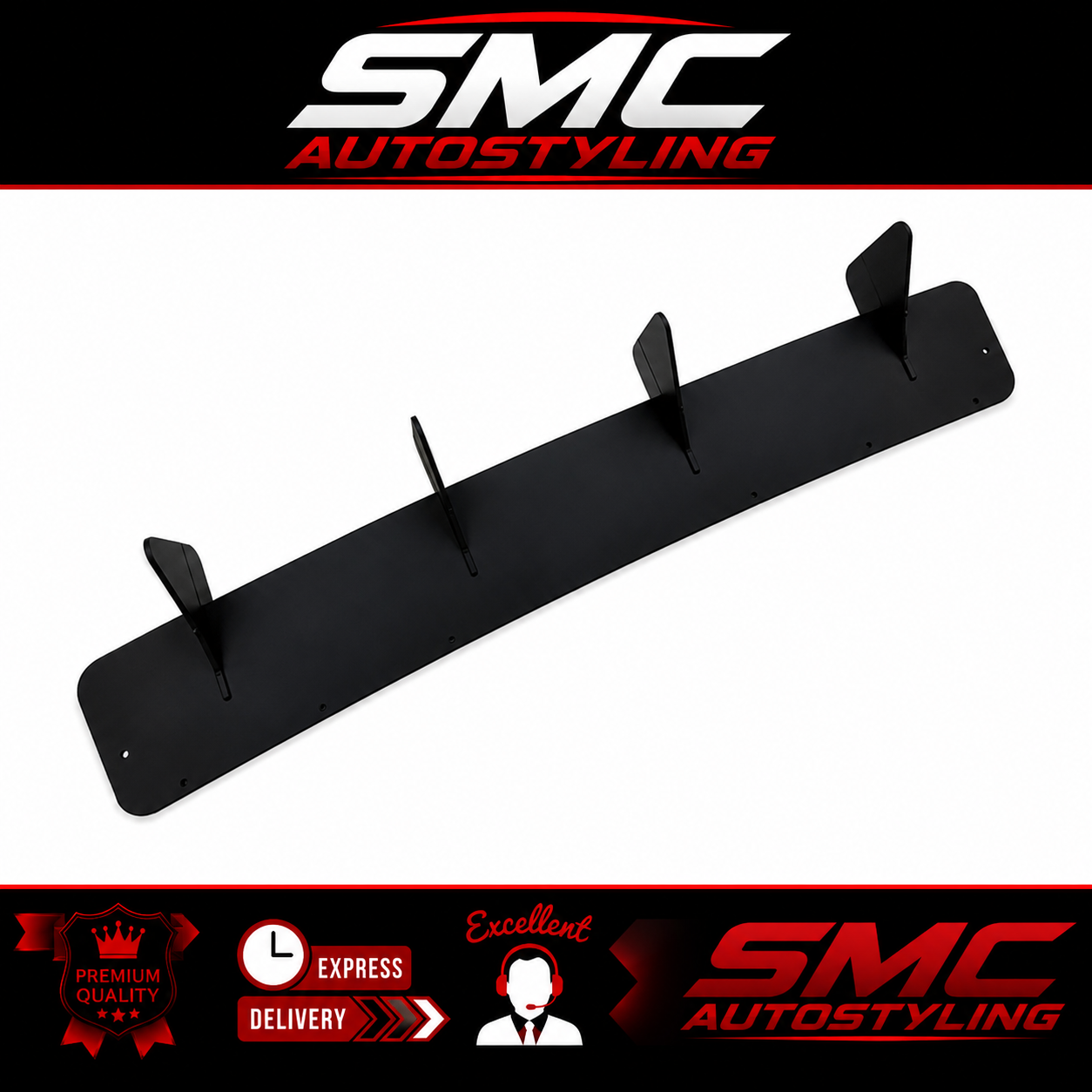 VW Golf Mk7 Gloss Black Rear Diffuser 2013-2016