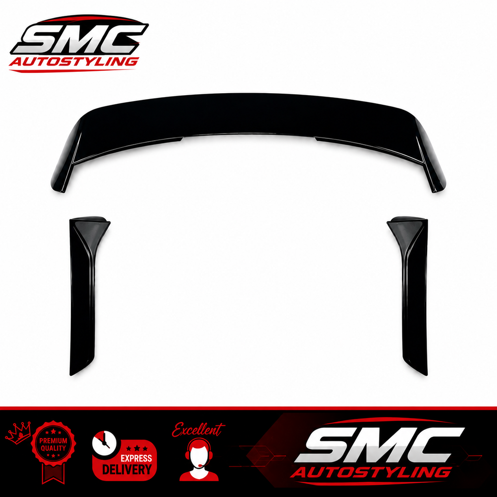 SEAT Leon Mk3 Gloss Black Rear Roof Spoiler + Winglet 2013-2020