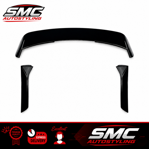 SEAT Leon Mk3 Gloss Black Rear Roof Spoiler + Winglet 2013-2020