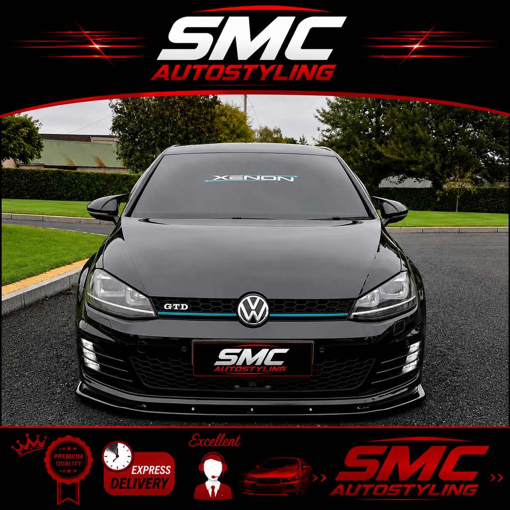 VW Golf Mk7.5 (Standard) Gloss Black Front Splitter 2017-2020