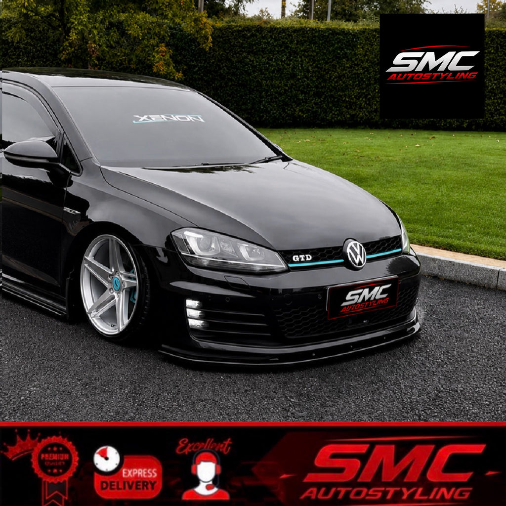 VW Golf Mk7.5 (Standard) Gloss Black Front Splitter 2017-2020