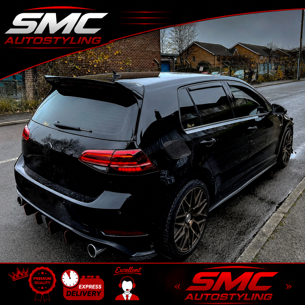 VW Golf Mk7/7.5 (Standard) Gloss Black OSIR Style Rear Roof Spoiler 2013-2018