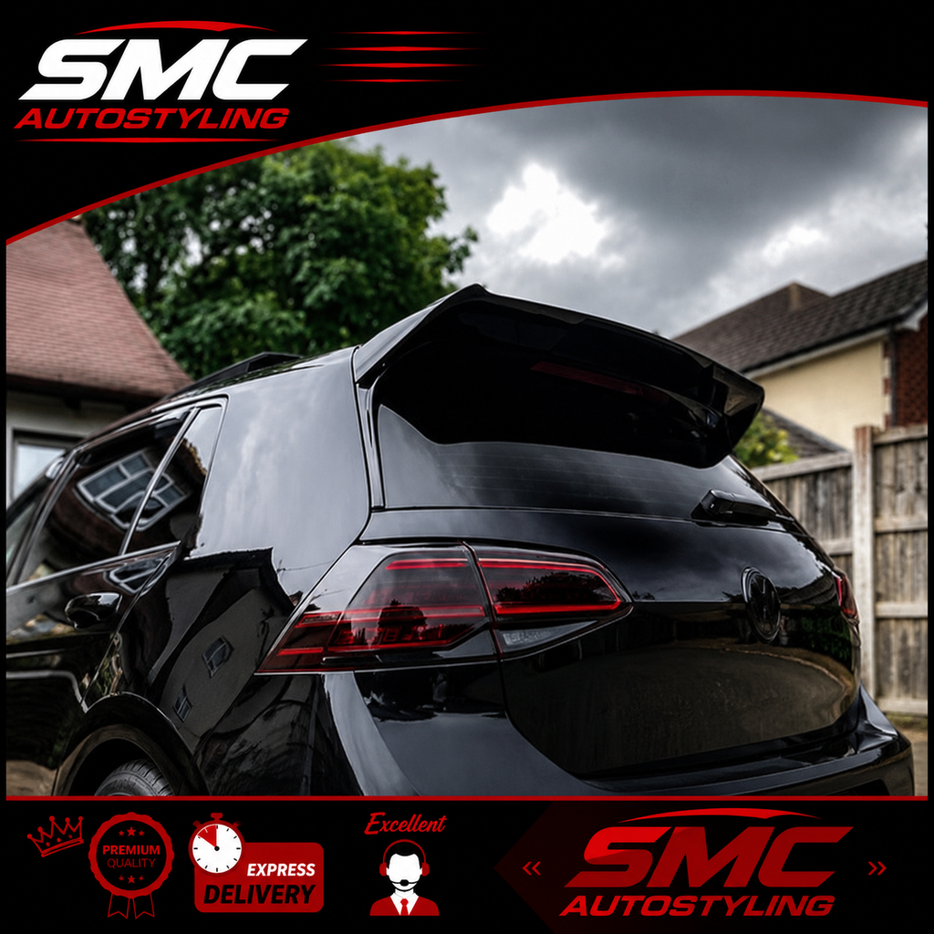 VW Golf Mk7/7.5 (Standard) Gloss Black OSIR Style Rear Roof Spoiler 2013-2018