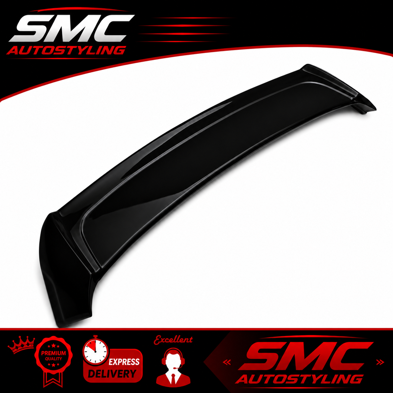 VW Golf Mk7/7.5 (Standard) Gloss Black OSIR Style Rear Roof Spoiler 2013-2018